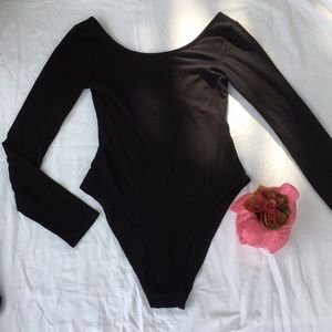 H&M Black Bodysuit Long Sleeve